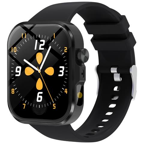 Smartwatch Multifunzione Con Chiamata Bluetooth E Monitoraggio Della Salute, Compatibile Con Smartphone Black - Foto 1
