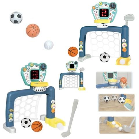 Set 2-in-1 per bambini: porta interattiva, calcio, basket, golf, centro sportivo - Foto 4