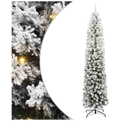 Albero di Natale artificiale con 300 LED Verde 240 cm - Foto 1