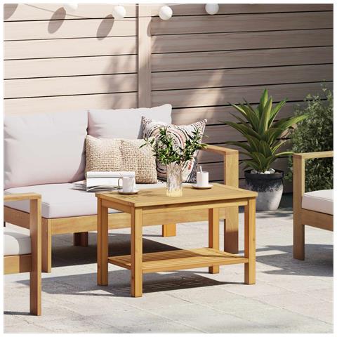 Tavolo laterale Olio Naturale 70 x 40 x 45 cm - Foto 2