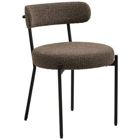 Set Di 2 Sedie Badalona-marrone-tessuto-49,5x47x72,5 Cm - Foto 1