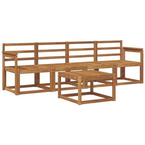 Set di divani da esterno 5 pcs Naturale - Foto 1