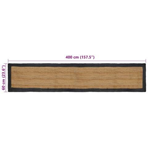 Tappeti per area Grigio Scuro 60 x 400 cm Juta - Foto 8