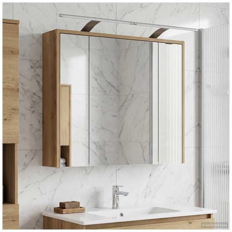 Mobiletto per specchio da bagno Rovere Artigianale - Foto 2