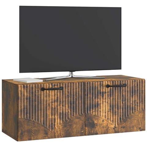 Mobile Porta TV da Muro Rovere Fumo 78,5 x 31 x 30 cm - Foto 2