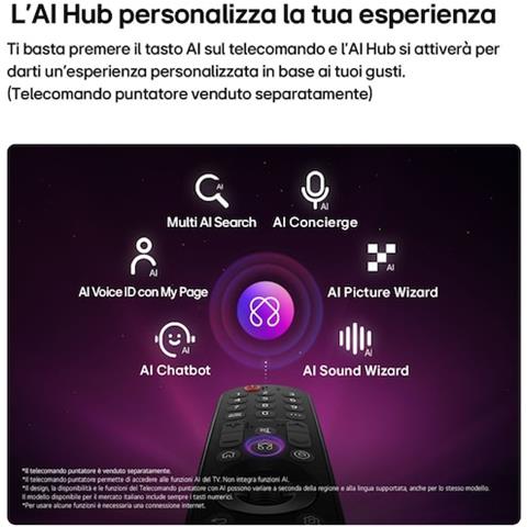 NANO 4K UHD AI 75NU850B6LA 190,5 cm (75") 4K Ultra HD Smart TV Wi-Fi Nero - Foto 2