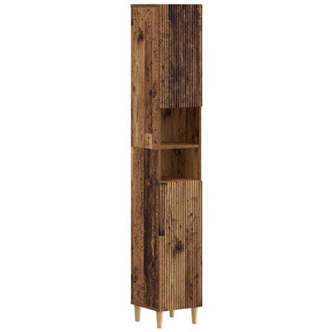 Armadio da Bagno con Ripiano Aperto ARNHEM Legno antico - Foto 1