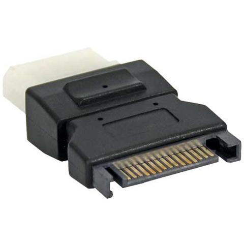 adattatore sata power typ-l 15pin maschio a connettore alimentazione 4pin femmina 5,25" (lp4)  - Foto 1