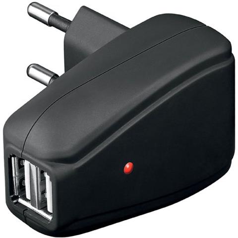 Wentronic 42665, Auto, Nero, 230V, 2A, USB - Foto 1