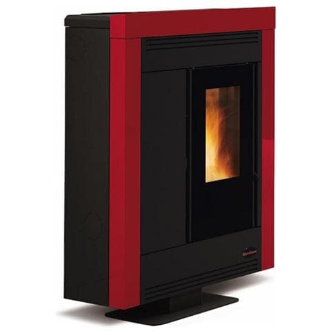 Stufa a Pellet Nordica mod. Souvenir Steel 11,4 Kw versione Bordeaux - Foto 2