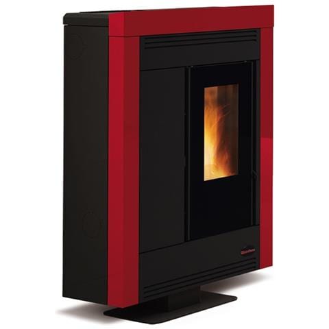 Stufa a Pellet Nordica mod. Souvenir Steel 11,4 Kw versione Bordeaux - Foto 4