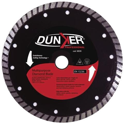 Disco Diamantato Corona Turbo 185 mm Dunker per Sega Circolare mod. Ks 1050 - Foto 2