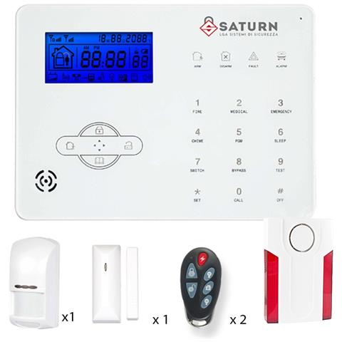 Lga sicurezza kit promo allarme casa wireless saturn gsm sirena ... Sistemi antifurto casa wireless