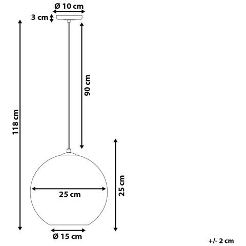 Lampadario Moderno A Sfera In Vetro Argentato Sessera - Foto 28