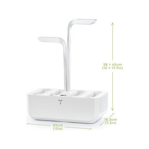 CLASSIC Garden Bianco - Coltivazione Indoor con Sistema Automatico di Illuminazione LED - Kit di 4 Semi Inclusi - Foto 3