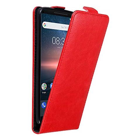 Cadorabo Custodia Compatibile Con Nokia 8 Sirocco In Rosso Mela - Coperchio Protettivo In Design Flip Con Chiusura Magnetica - Foto 1