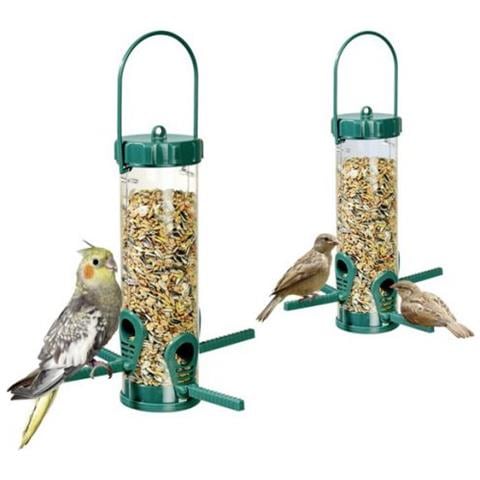 Mangiatoia Per Uccelli Selvatici Per Uccelli Appesi - Verde 23 Cm - Foto 1