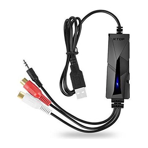 Scheda Di Acquisizione Audio Usb Audio Recorder Grabber Device - Catturare Laudio Da Radio Fm Boombox Cassette Tape Per Cd Mp3 Tramite Pc Mac - Foto 1