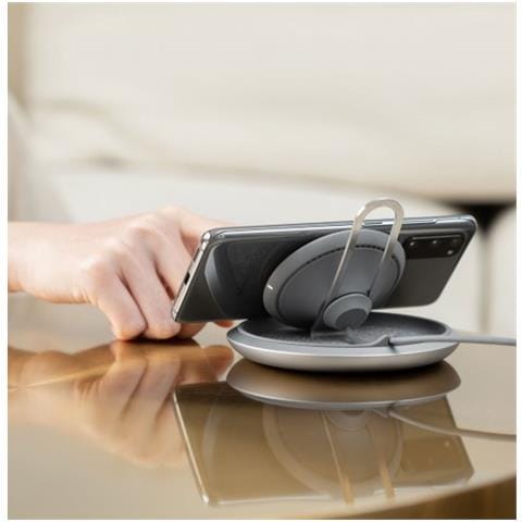 Supporto Di Ricarica Wireless Lounge Q, Ricarica Rapida Con Altezza Regolabile Per Tutti I Telefoni - Nordic Grey - Foto 2