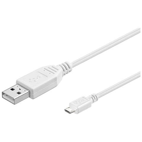 USBABMICRO5W 5m USB A Micro-USB B Bianco cavo USB - Foto 1
