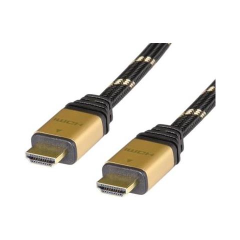 Roline 11.04.5510 Cavo Hdmi 20 M Hdmi Tipo A (standard) Nero, Oro - Foto 1
