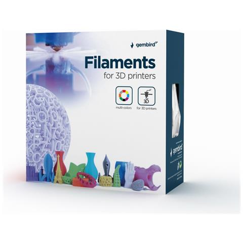 PLA filamento di plastica per le stampanti 3D, diametro 1,75 millimetri, nero - Foto 1