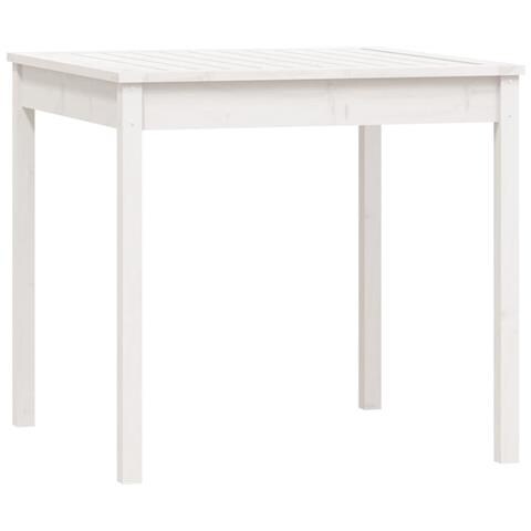 Set Da Bistrot Da Giardino 3pz Bianco In Legno Massello Di Pino - Foto 2