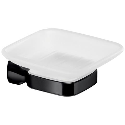 Portasapone Da Muro In Acciaio Inox E Cromall St11 Gedy Serie Stelvio Nero Opaco - Foto 2