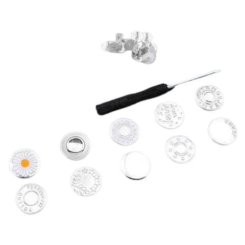 Bottoni Jeans Rimovibili, Confezione Da 10 - Foto 1