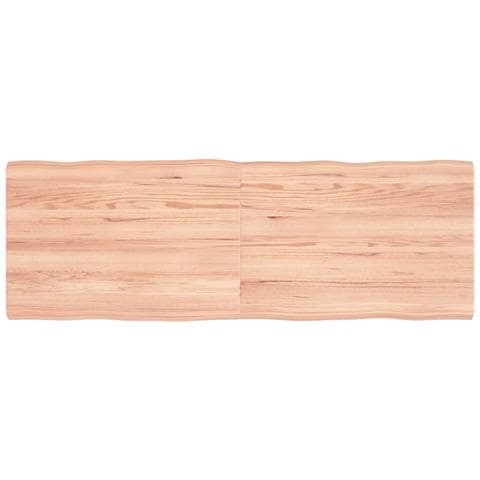 Piano Tavolo Marrone Chiaro 120x40x (2-4) cm Rovere Non Trattato - Foto 1