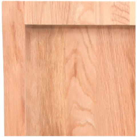 Piano Tavolo Marrone Chiaro 120x40x (2-4) cm Rovere Non Trattato - Foto 9