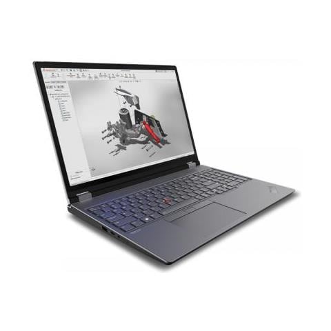 Thinkpad P16 I9-13980hx Workstation Mobile 40,6 Cm (16"") Wuxga Intel Core I9 64 Gb Ddr5-sdram 2 Tb Ssd Intel Arc Pro A30m Wi-fi 6e (802.11ax) Windows 11 Pro Grigio, Nero - Foto 1