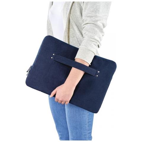 Cali Borsa Per Notebook 35,8 Cm (14.1"") Custodia A Tasca Blu - Foto 3