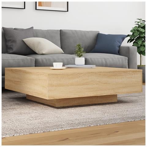 Tavolino Salotto Rovere Sonoma 100x100x31 Cm Legno Multistrato - Foto 1