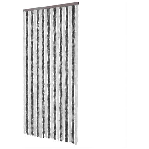 Tenda Antimosche Grigia E Bianca 100x230 Cm In Ciniglia - Foto 2