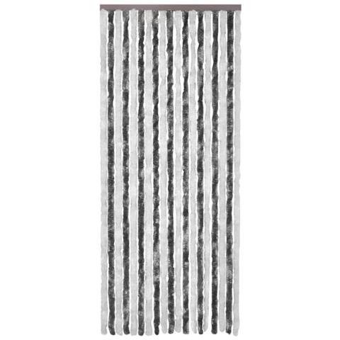 Tenda Antimosche Grigia E Bianca 100x230 Cm In Ciniglia - Foto 3