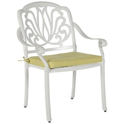 Set Di 4 Sedie Da Giardino Bianco Ancona - Foto 2