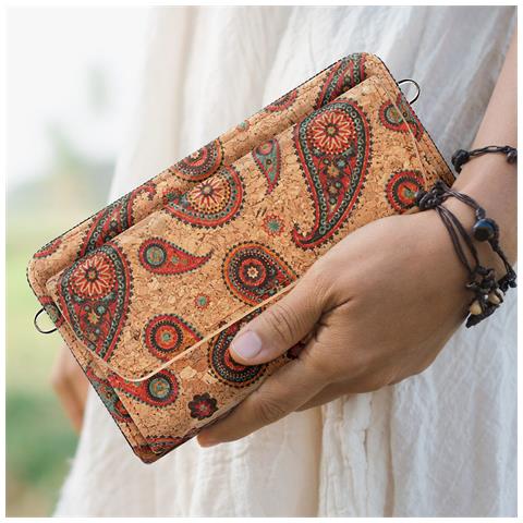 Pochette In Sughero, Collezione Ecocork Chiusura A Zip / Magnetica - Foto 5