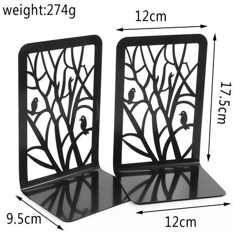 Set Di 2 Fermalibri, Fermalibri In Metallo Antiscivolo Stile Ombra Albero - Foto 2
