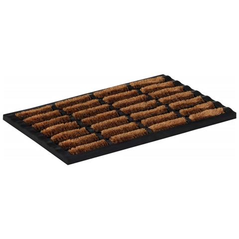 Zerbino Rettangolare 40x60 Cm In Gomma E Fibra Di Cocco - Foto 2