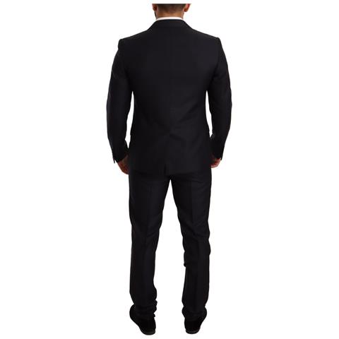 Abito 2 Pezzi Martini Slim Fit Con Motivo Blu - It46 - S - Foto 2