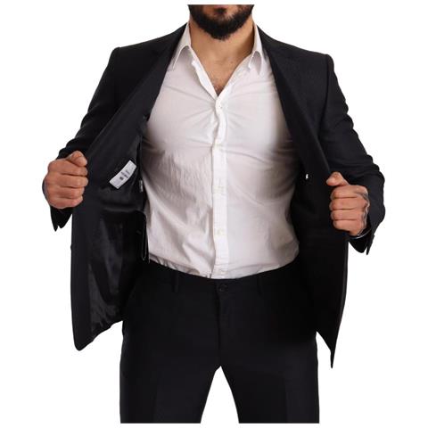 Abito 2 Pezzi Martini Slim Fit Con Motivo Blu - It46 - S - Foto 5