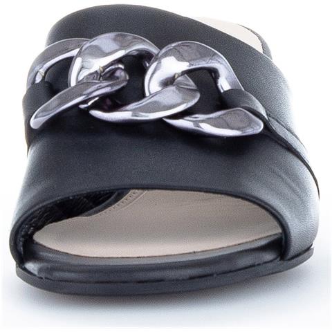 Schwarz Casual Open Sandals Sandali Pelle Scarpe Donna Nero Eu 37, 81.712.27 - Foto 3