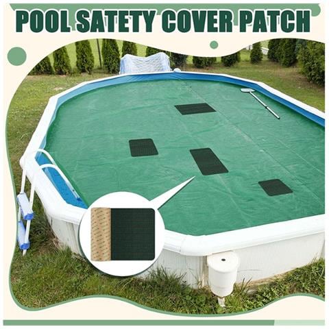 Toppa Per Copertura Piscina, Toppa Di Riparazione Resistente Per Piscine Fuori Terra E Interrate S - Foto 1