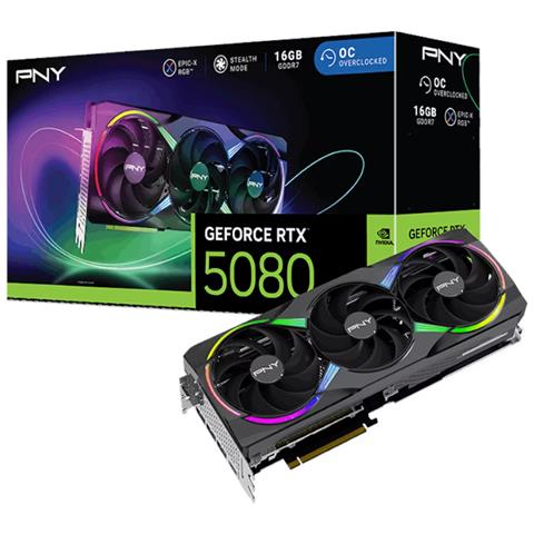 GeForce RTX 5080 16 GB GDDR7 PCI-Express 1x HDMI / 3x DisplayPort ARGB OC - Foto 1