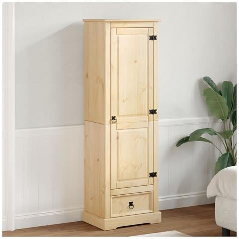 Armadio Corona 55x38x170 Cm In Legno Massello Di Pino - Foto 2