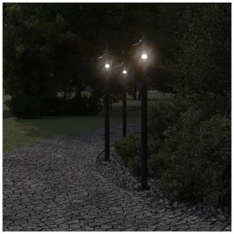 Lusso Casadino -  Lampada Da Terra Per Esterni Argento 120 Cm In Acciaio Inox - Foto 2