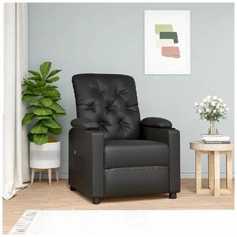 Poltrona Alzapersona Nera In Similpelle - Foto 9