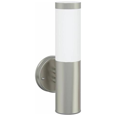 Lampada da Parete Esterna Argento Acciaio Inossidabile IP44 - Foto 1