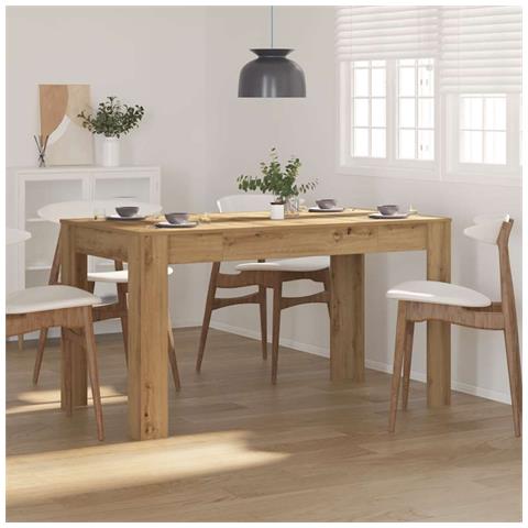 Tavolo Pranzo Artigianale 140x74,5x76 cm Legno Multistrato - Foto 2